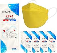 Vista 11 de Paquete de 20 mascarillas KF94 negras empaquetadas individualmente, unisex, filtros de 4 capas para adultos y mayores, coloridos