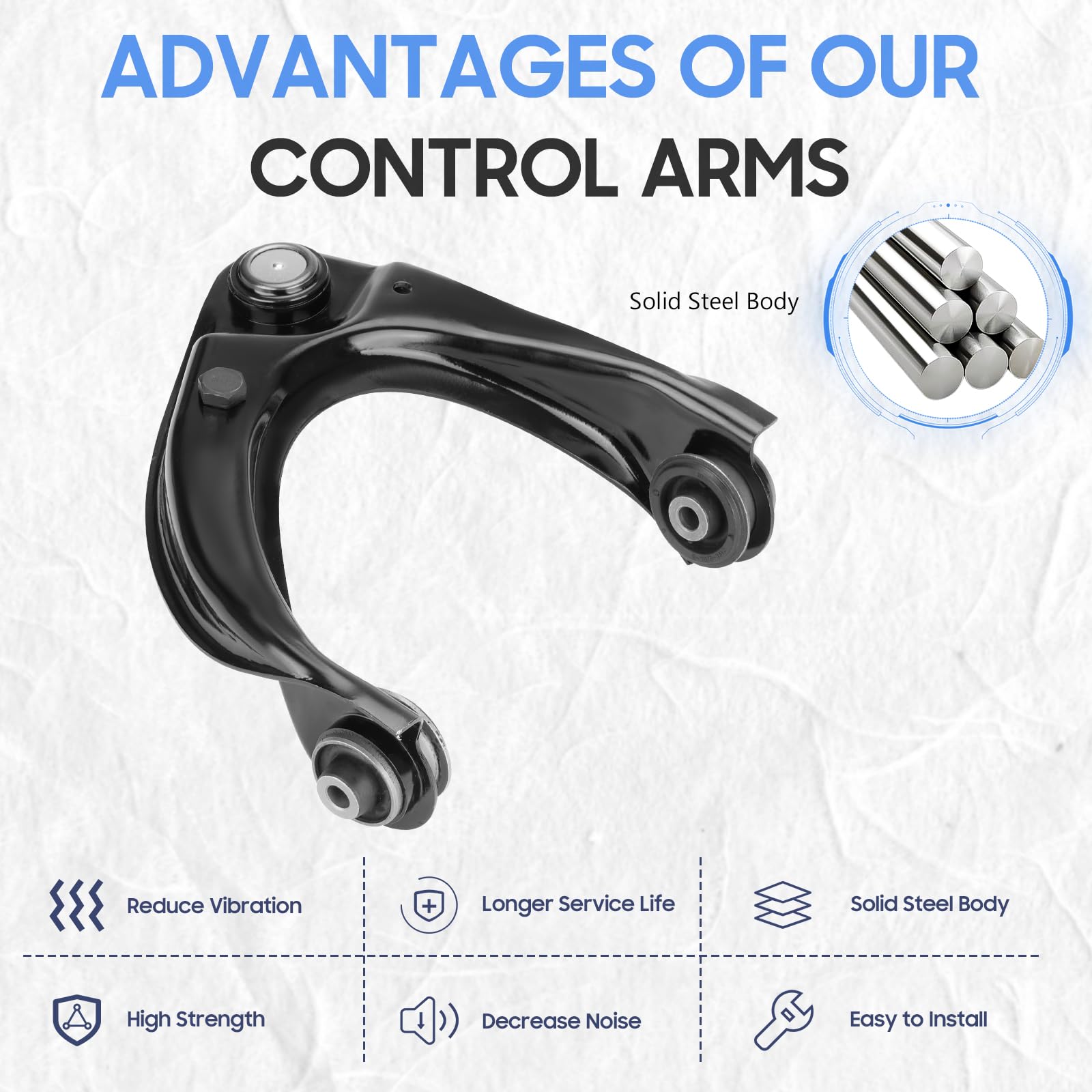 Amazon.com: Front Upper Control Arm w/Ball Joint Suapension Kit