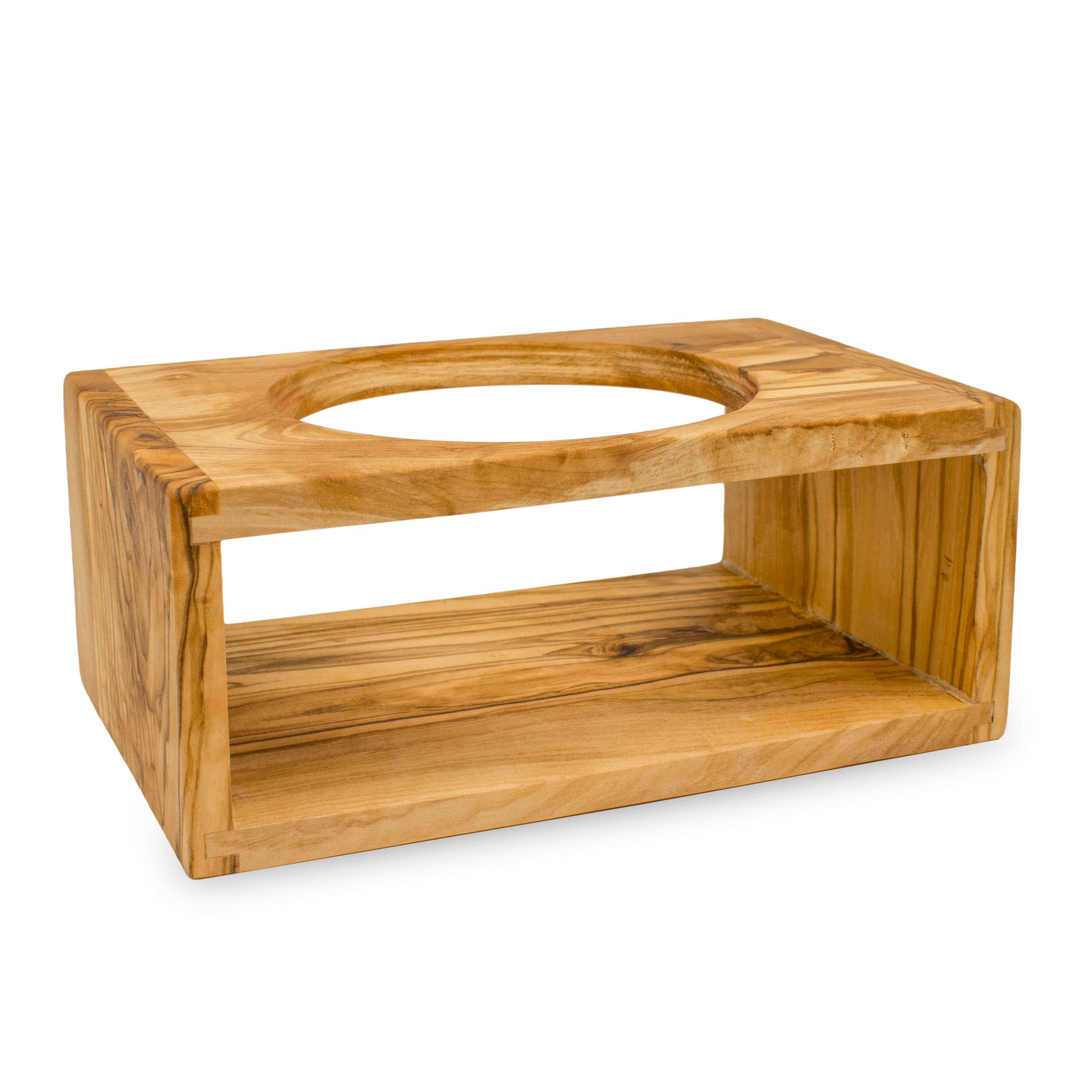 NATUREHOME Dispensador de jabón de diseño hecho de madera de olivo (compatible con nuestros dispensadores de cerámica).