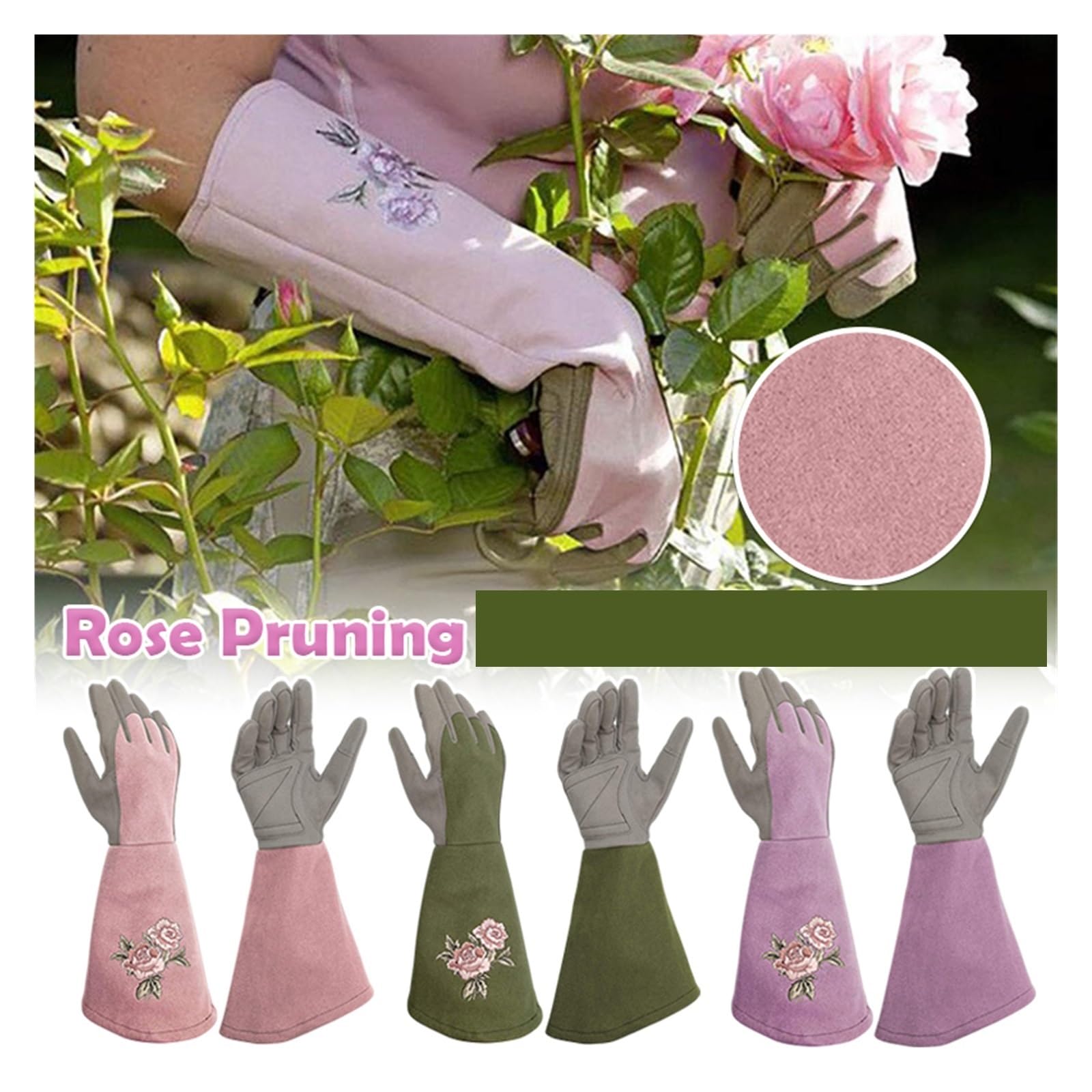 1 paire de gants longs jardinage pour Homme et Femme