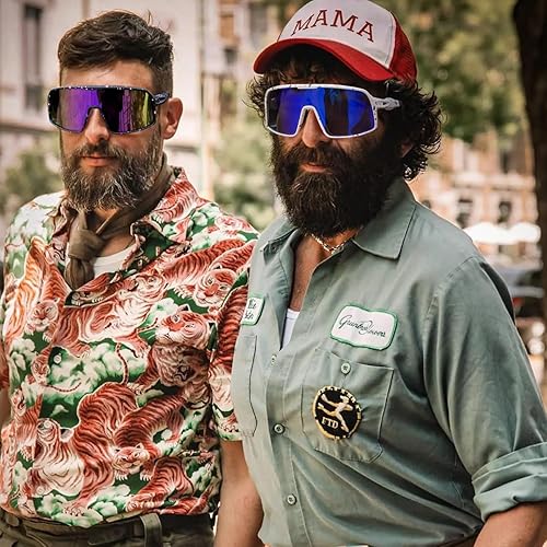 Miniatura 3 de SEKKAF Gafas de sol deportivas polarizadas para hombres y mujeres, gafas de ciclismo con protección UV, para bicicleta de montaña, correr, pesca