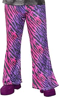 amscan Men's 1970s Disco Fever Zebra Flares