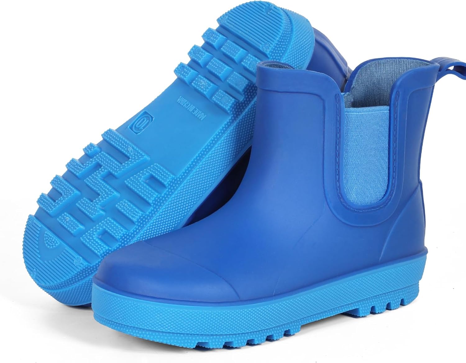Furuian Rain Boots for Kids Waterproof Ankle Rubber Boots Boys Girls Easy-on for Outdoor School Hiking Toddler/Little/Big Kid