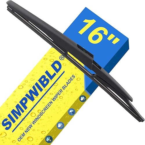 SIMPWIBLD Limpiaparabrisas de alta calidad para todas las estaciones, duradero, estable y silencioso, calidad de fabricante original, 16 pulgadas