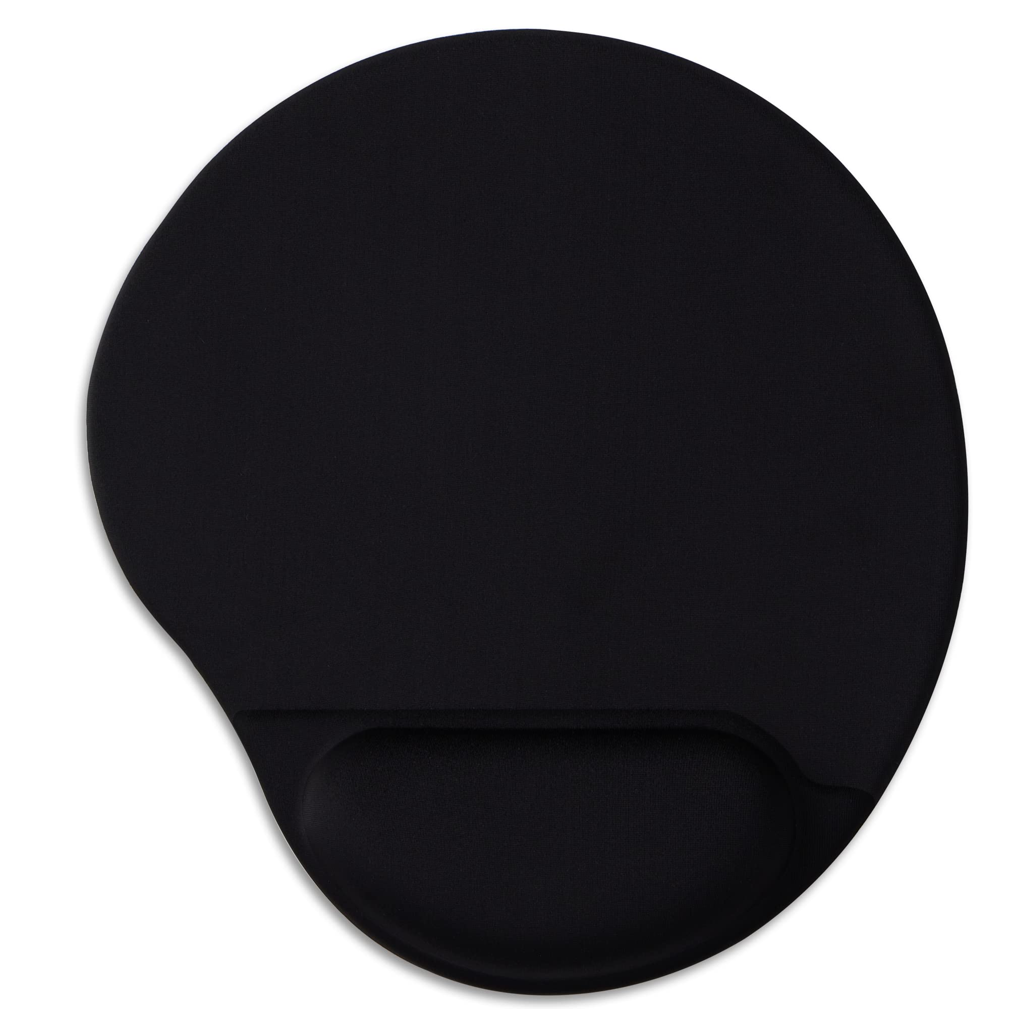HODYXIN Ergonomic Mouse Pad with Wrist Support,Cute Mouse Pads with Wrist Rest,Comfortable Mouse Pad for Home Office Gaming Working Computers Laptop,Pain Relief with Non-Slip PU Base (Black) — image 1