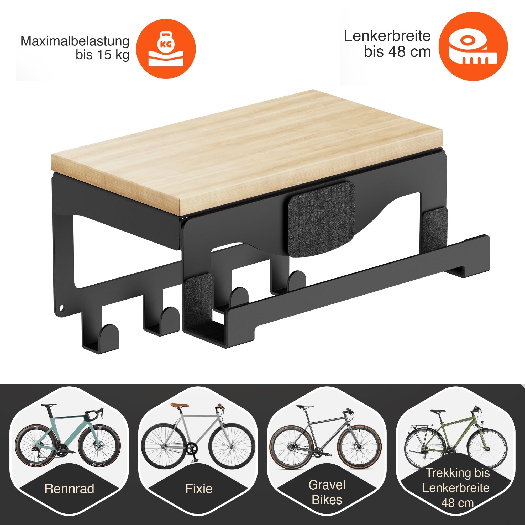 Uchwyt ścienny do roweru [regulowany] uchwyt na rower, uchwyt ścienny, uchwyt rowerowy, akcesoria do roweru wyścigowego, do zawieszenia na rowerze