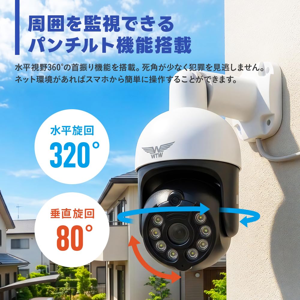 みてるちゃん5Plus 防犯カメラ 500万画素　新品未使用品　ホワイト Amazon.co.jp: WTW 塚本無線 みてるちゃん5Plus2白 簡単設置 防犯