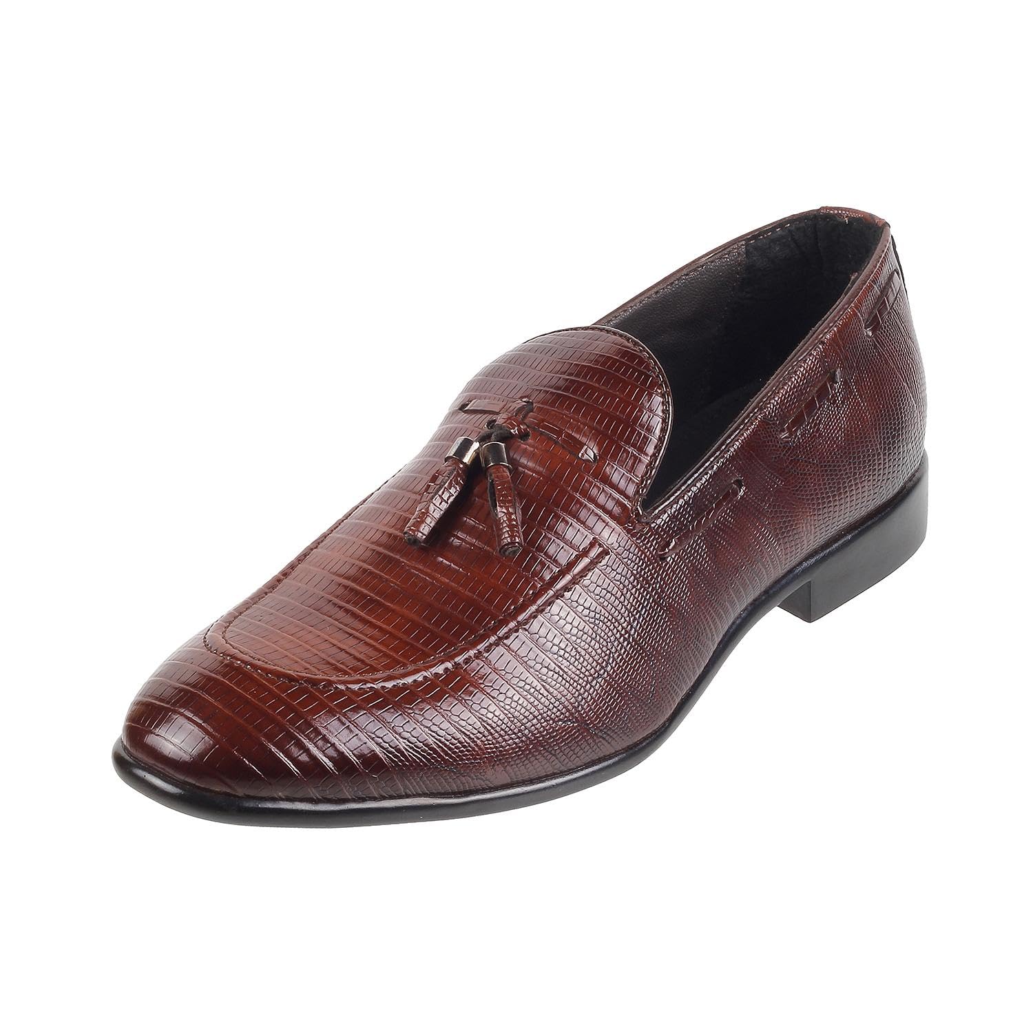 metro Men Leather Moccasin Shoes-picture-38