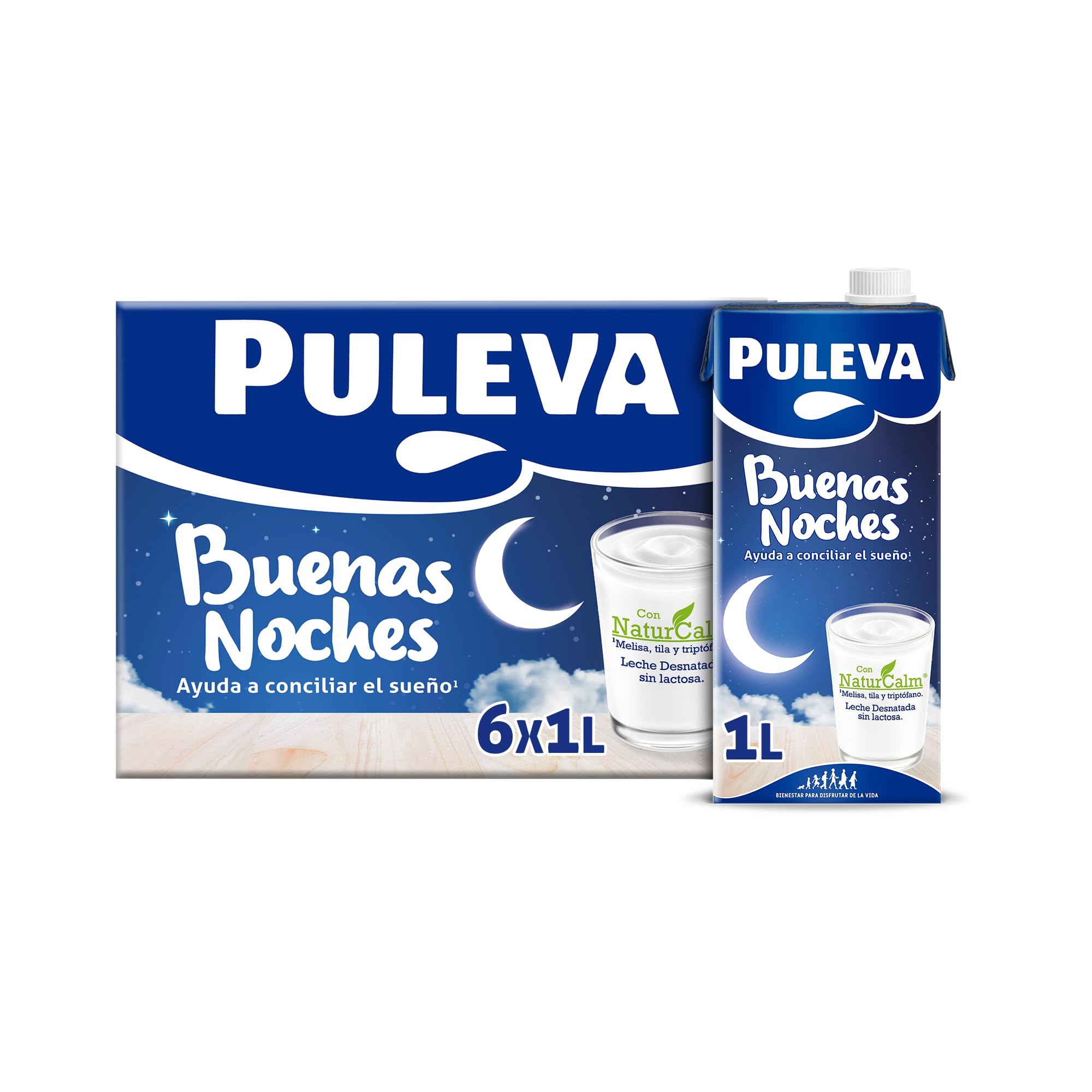 Puleva Leche Buenas Noches Pack 6 x 1L
