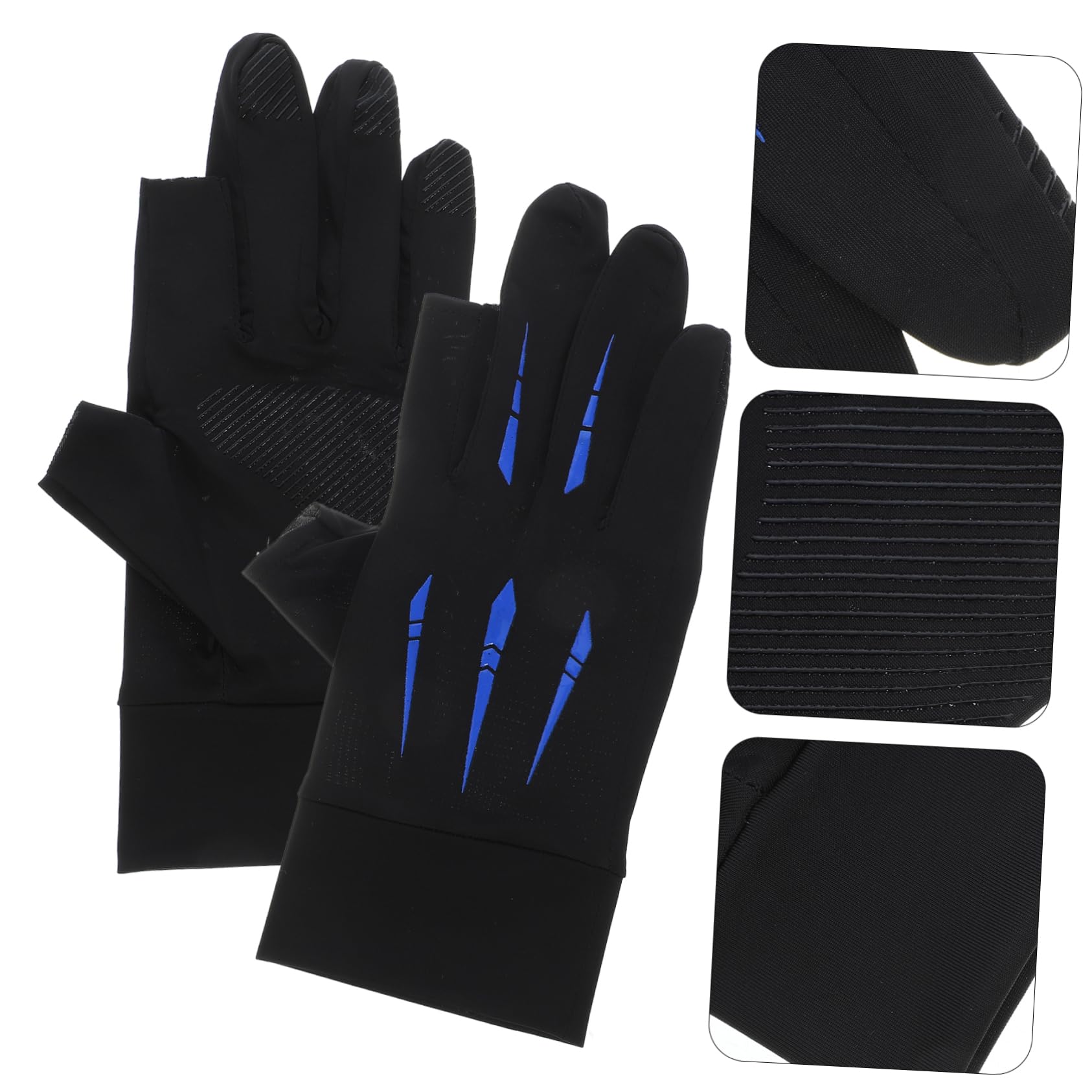 YARNOW Guanti Di Protezione Solare Guanti Fitness Guanti Da Equitazione Protettivi Guanti Da Equitazione Resistenti All'usura Comodi Guanti Da Equitazione Silicone Antiscivolo Blue