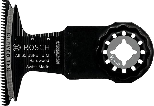 Bosch Professional 2608662032 Plunge Saw Blade Hardwood for Multitool Starlock (1 Piece, AII 65 BSPB), Black