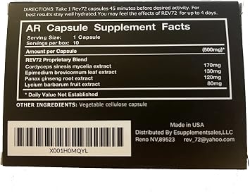 XL ~ Powerful 72hr Natural Male Stimulant (10 Pack)
