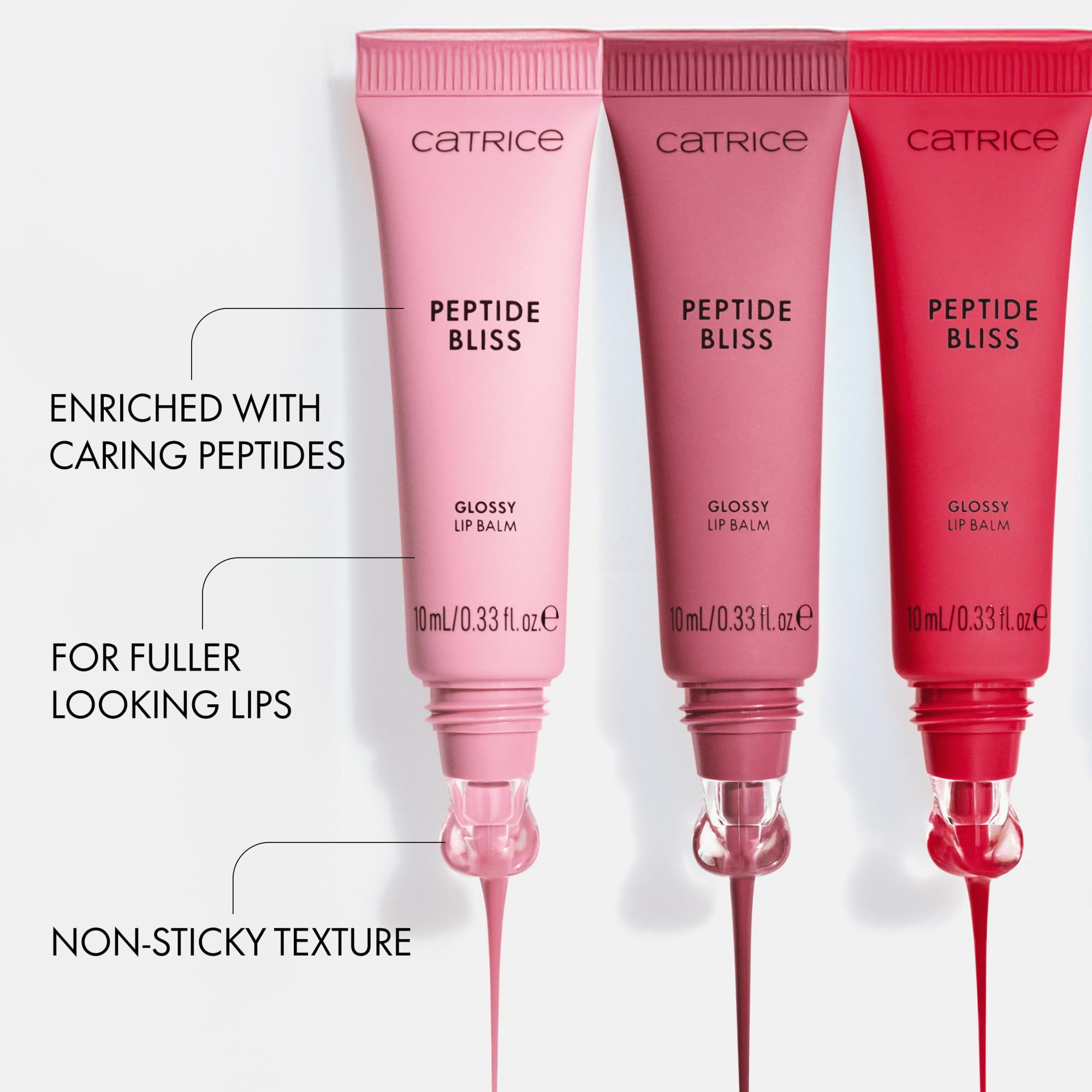 Catrice Lśniący balsam do ust Peptide Bliss Glosyy Lip Balm, nawilżanie, opieka, błyszczący, zroszony (10ml)