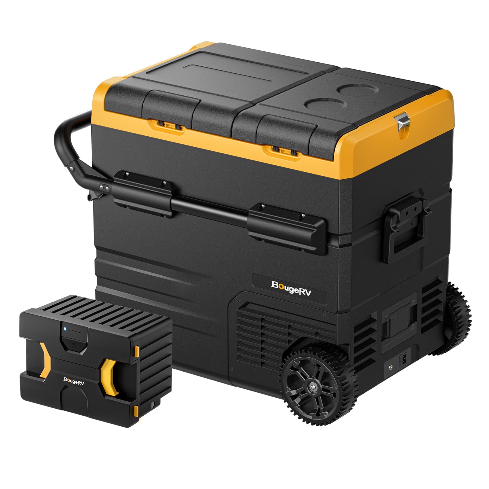 Amazon.co.jp: BougeRV 55L ポータブル冷蔵庫 173Wh内蔵バッテリー