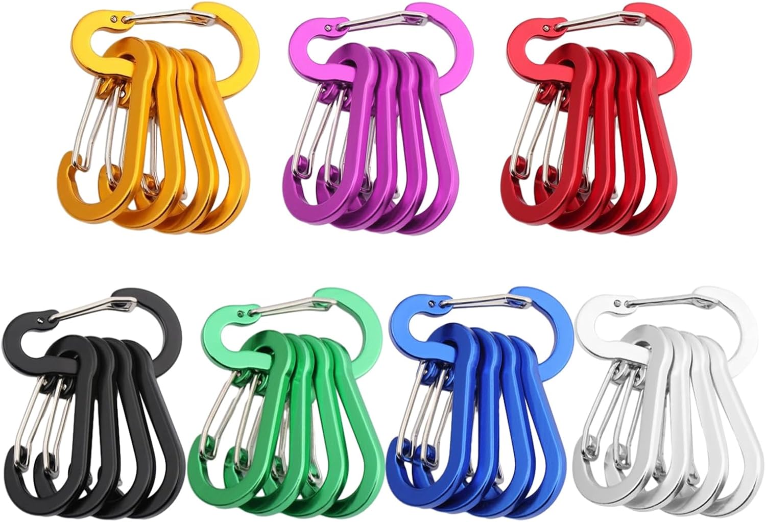 Aluminum Alloy Carabiner Snap Spring Clips 5Pcs image 4