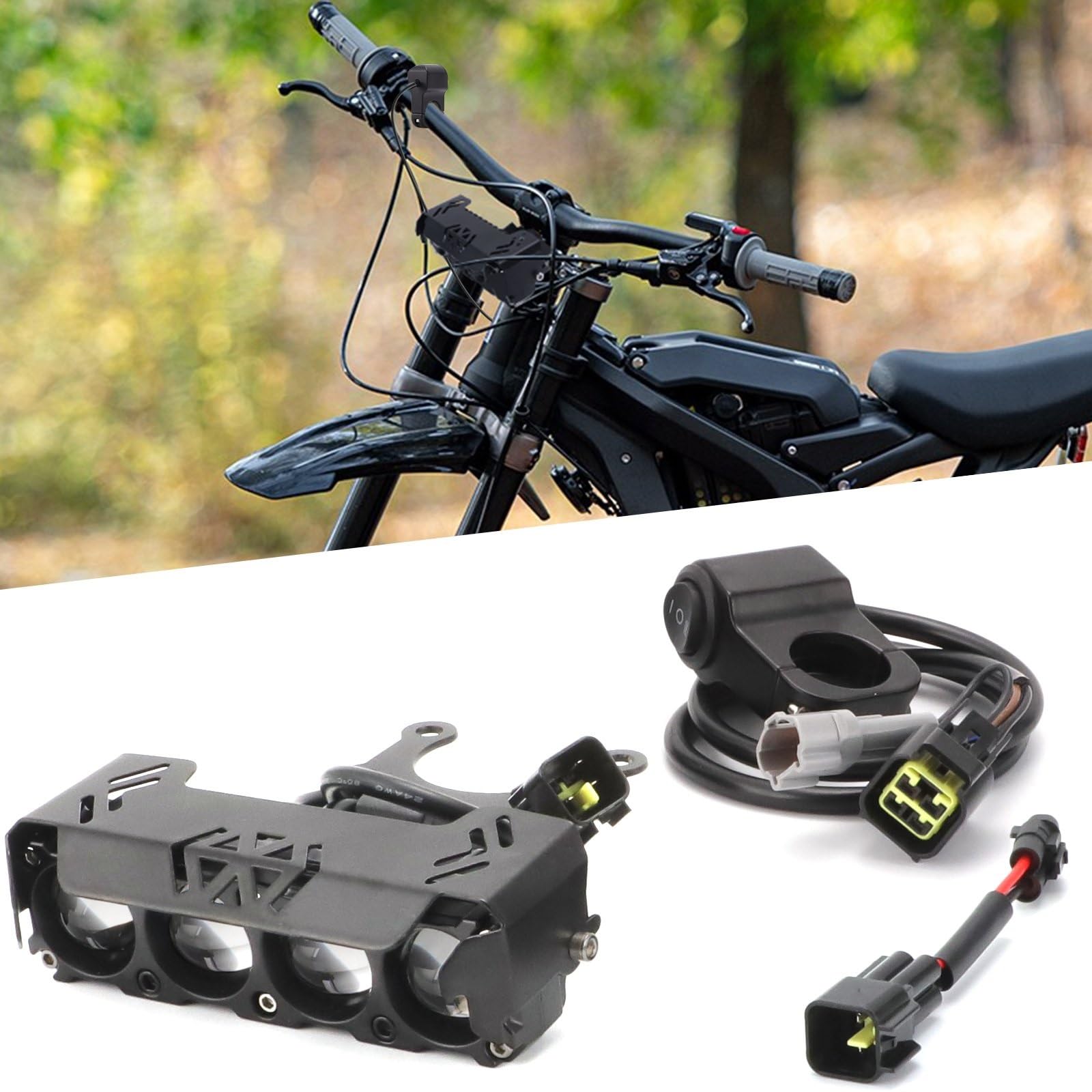 LED Fendinebbia Per Surron Per Segway X260 Faro Moto | Per Segway X260 Faro LED Moto Dirt Bike Kit Barra Faro Anteriore Plug N Play