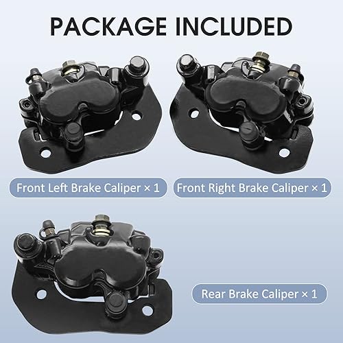 Miniatura 7 de M MATI Juego de pinzas de freno trasera derecha y delantera para Can-Am Outlander 450 500 570 650 800 850 1000 Renegade 500 570 650 800 850 1000