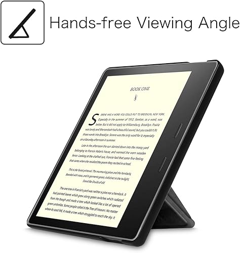 Miniatura 5 de Fintie Funda Origami para Kindle Oasis de 7" (109 generación, versión 20192017)  Funda de soporte de ajuste delgado compatible con lectura manos