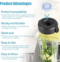 Capac de schimb Gosknor pentru blender Vitamix de 64 oz (aprox. 1,9 l), pentru vas cu profil jos, compatibil cu seria Professional Propel 3