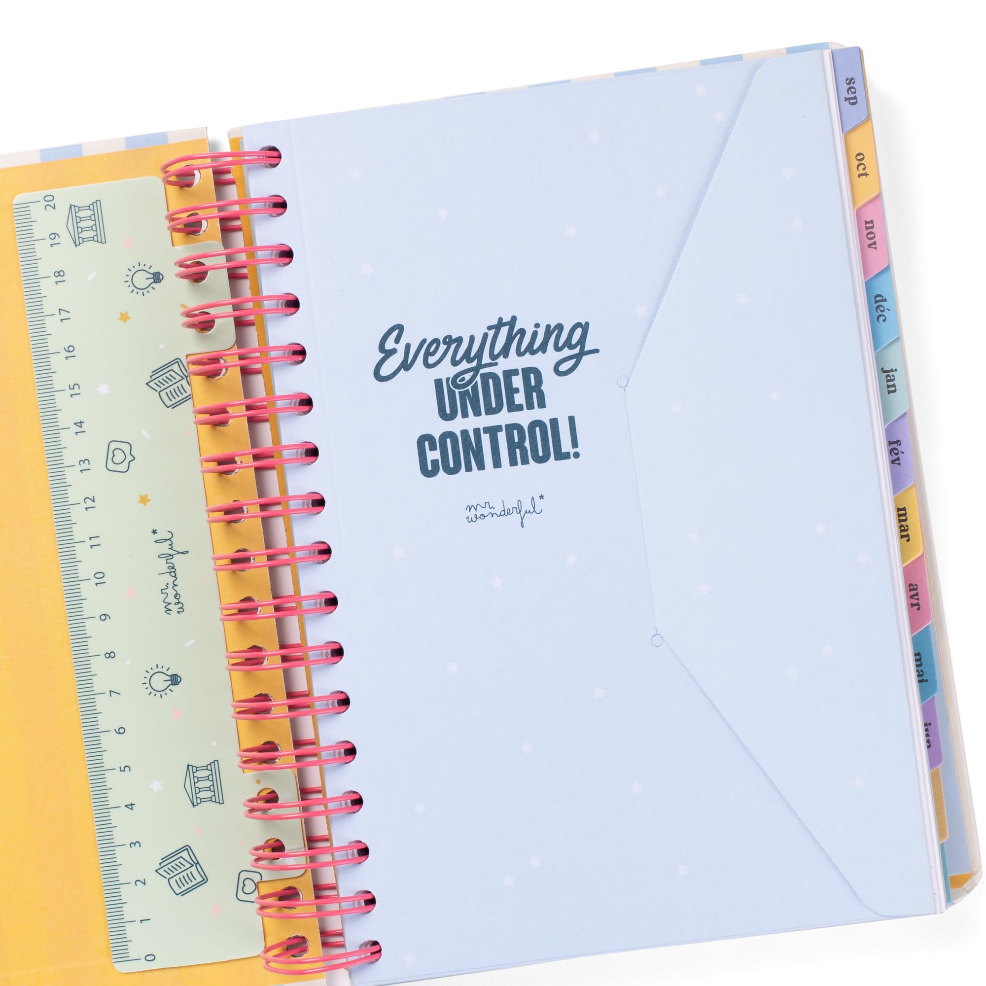 Mr.Wonderful Agenda Office 2025-26 Journalier La vie c'est MAINTENANT