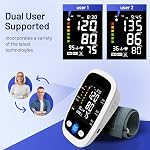 Blood Pressure Monitor Automatic Upper Arm Machine & Accurate Adjustable Digital BP Cuff with Large LCD Backlit Display - 2x99 Memory for Home Use with Large Adjustable Cuff