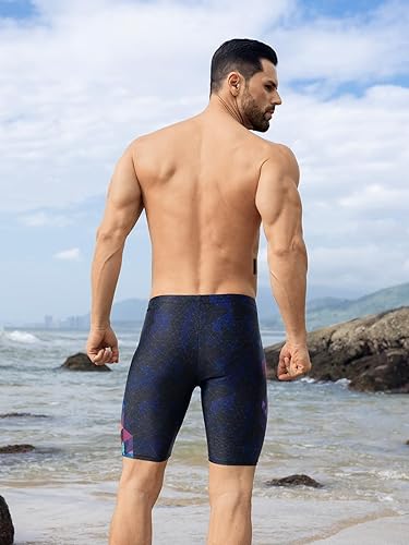 Miniatura 3 de 361 Bañadores tipo jammer para hombre, traje de baño de entrenamiento para carreras profesionales, resistente al cloro y duradero, traje de baño