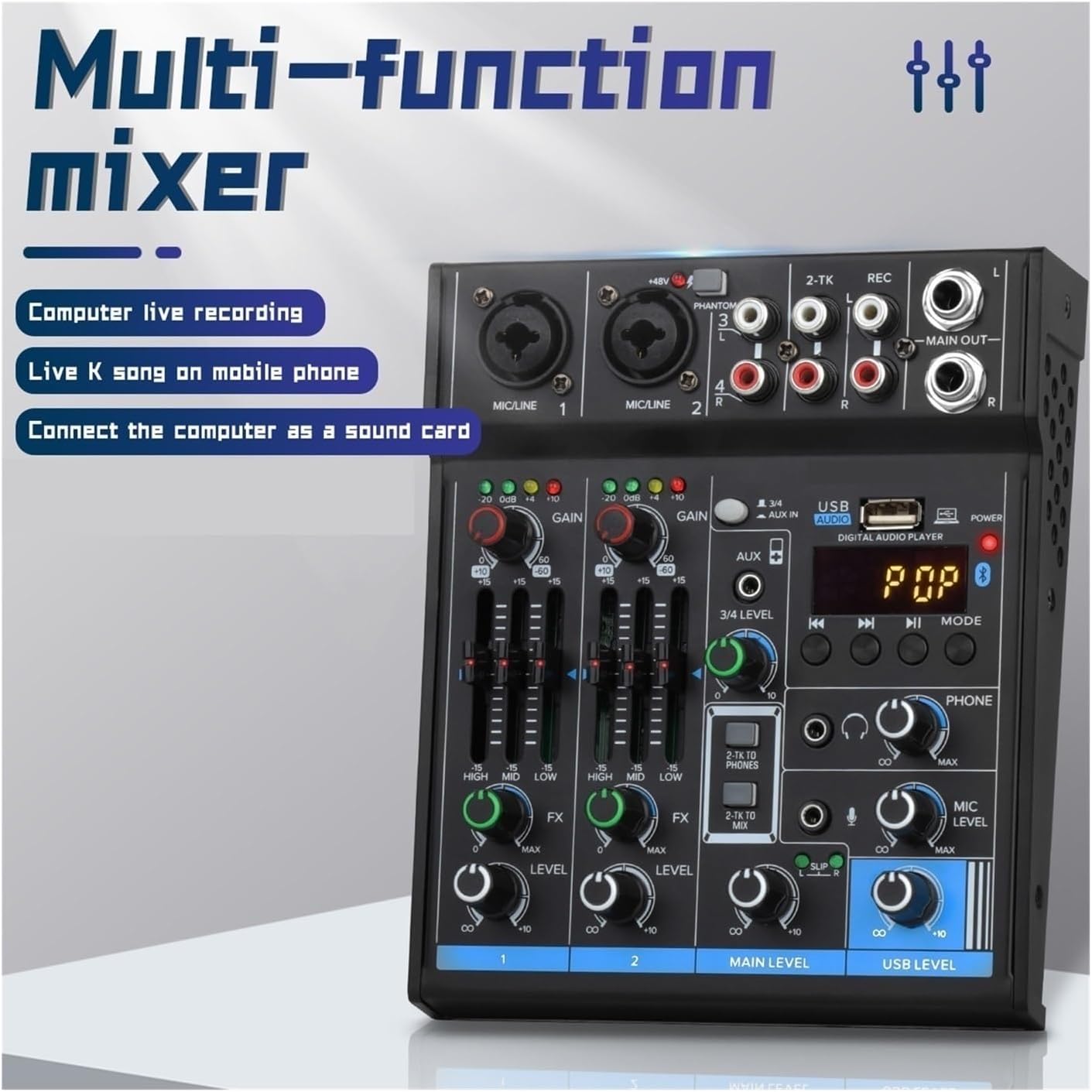 ミキサーオーディオライブ Amazon.co.jp: ライブストリーミングミキサー 16 チャンネル