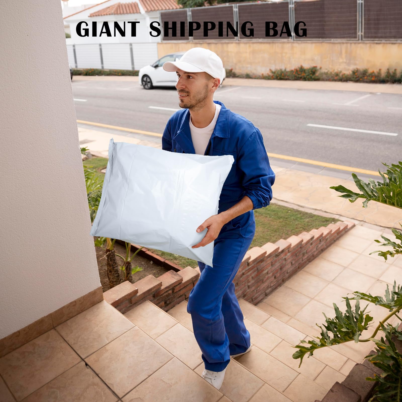 5PCS Bolsas para Envíos 80x60cm Sobres para Envios Sobres de Correo Nuevo Material Bolsa Sobres de Plástico Opacos Blancos Bolsas Envio Vinted para Chaqueta Manta Pequeña Embalaje Caja de Zapatos