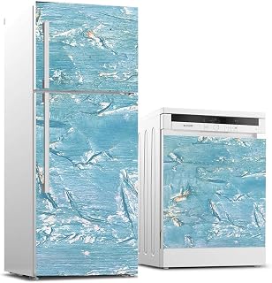Buzdolabı ve Bulaşık Makinası Beyaz Eşya Sticker Kaplama Blue