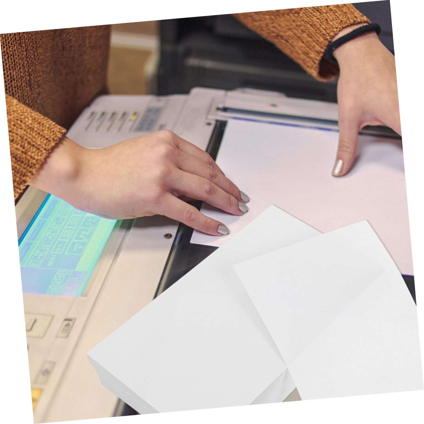 500 Blatt Mehrweg Druckpapier Weiß Dickes Papier für Basteln und Scrapbooking Reißfestes Druckerpapierblätter für Büro und Kreative Projekte