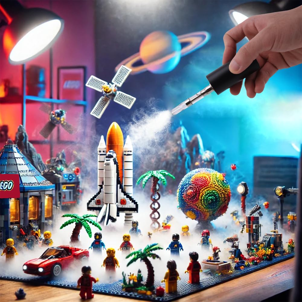 Metal Smoke Machine,mini smoke machine for Photography, Parties, and Atmosphere Creation - Durable and Portable Fog Generator (small black metal)