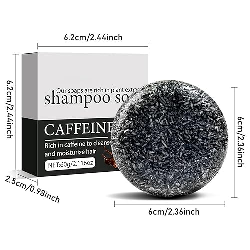 Miniatura 7 de Barra inversa de cabello gris, jabón negro para oscurecer el cabello gris, barra de champú con 2.12 onzas para mujeres, hombres, niñas, niños,