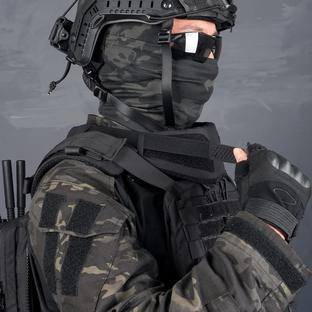 Tactical Neck Protector for Tactical Vest Thickened Neck Guards camo Hunting Shotting Universal Neck Collar for JPC CPC AVS Vest 500D Nylon
