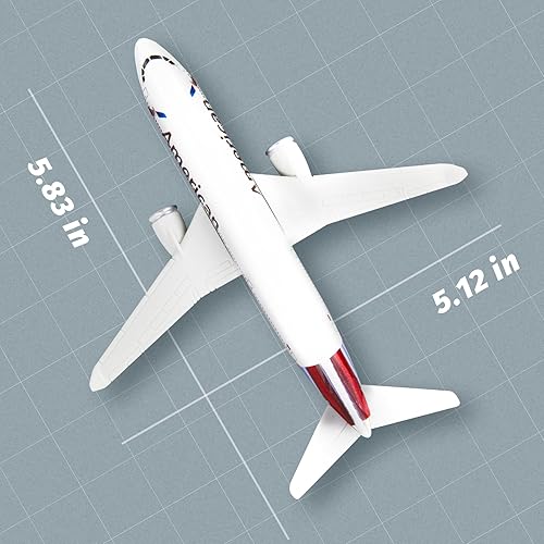 Miniatura 3 de Sky Trek Modelo de aviones American Airplane Airlines Modelo de avión de avión para colección de exhibición y regalos.