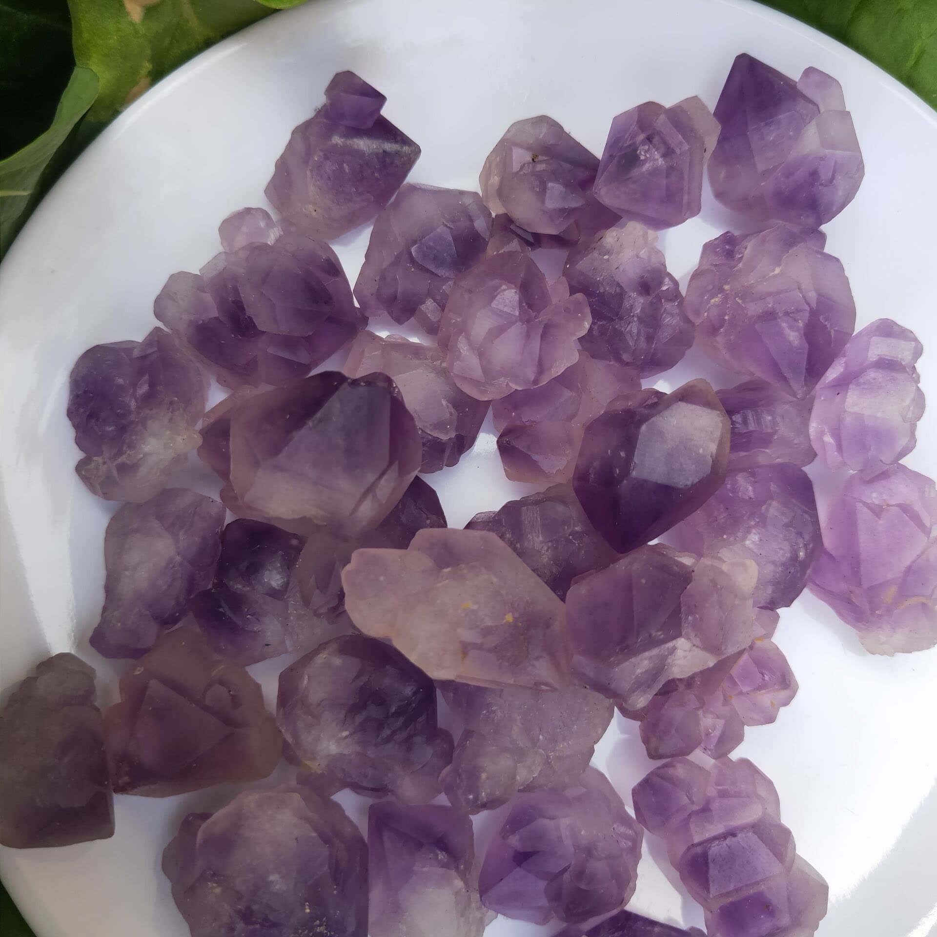 decoración de la habitación Cristales y Piedras Naturales, geoda de Amatista, Bloque de Amatista, Cristales en Bruto, Puntos de Cristal for Regalos for decoración (Size : 100g)