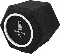 Luqeeg Microfone Pára-brisas Profissional de Alta Densidade Esponja Capa Cabine Isolamento Gravação para Estúdio Gravação Vocal