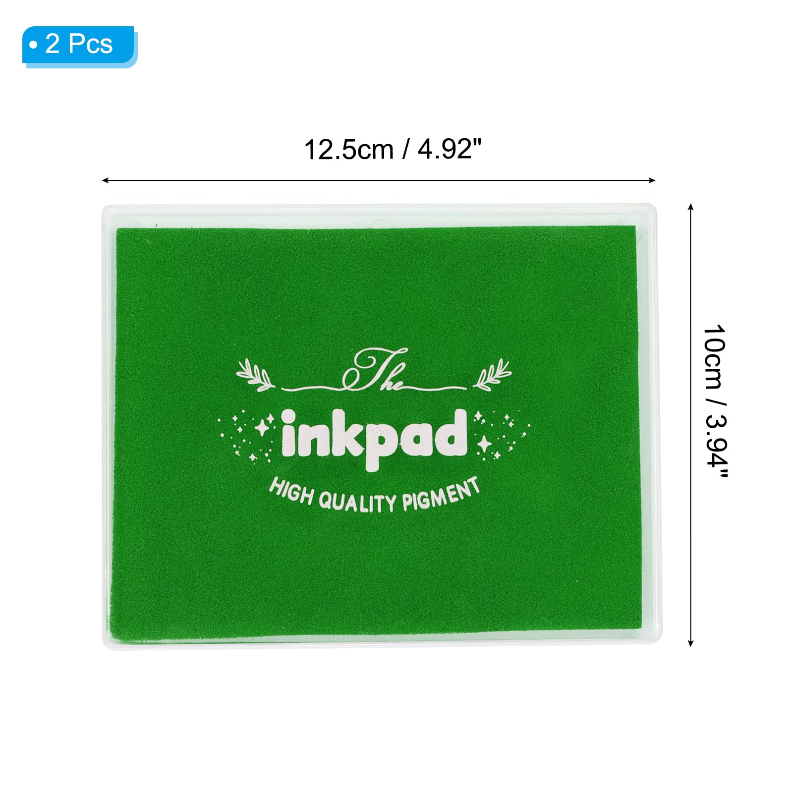 PATIKIL 5x4" Craft Ink Pad,2Pcs Washable Stamp Ink Pad DIY Ink Pad for Rubber Stamp Card Making Stamping Scrapbook Fingerprint Footprint Handprint - Image 2