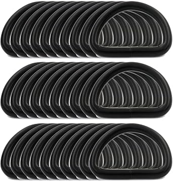 BIKICOCO Metal D-Rings Buckle, 1 Inch Non-Welded for Webbing Sewing DIY