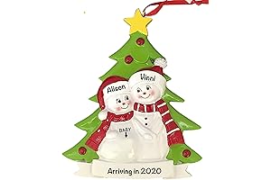 2023 Personalized Couple Pregnant Christmas Ornament