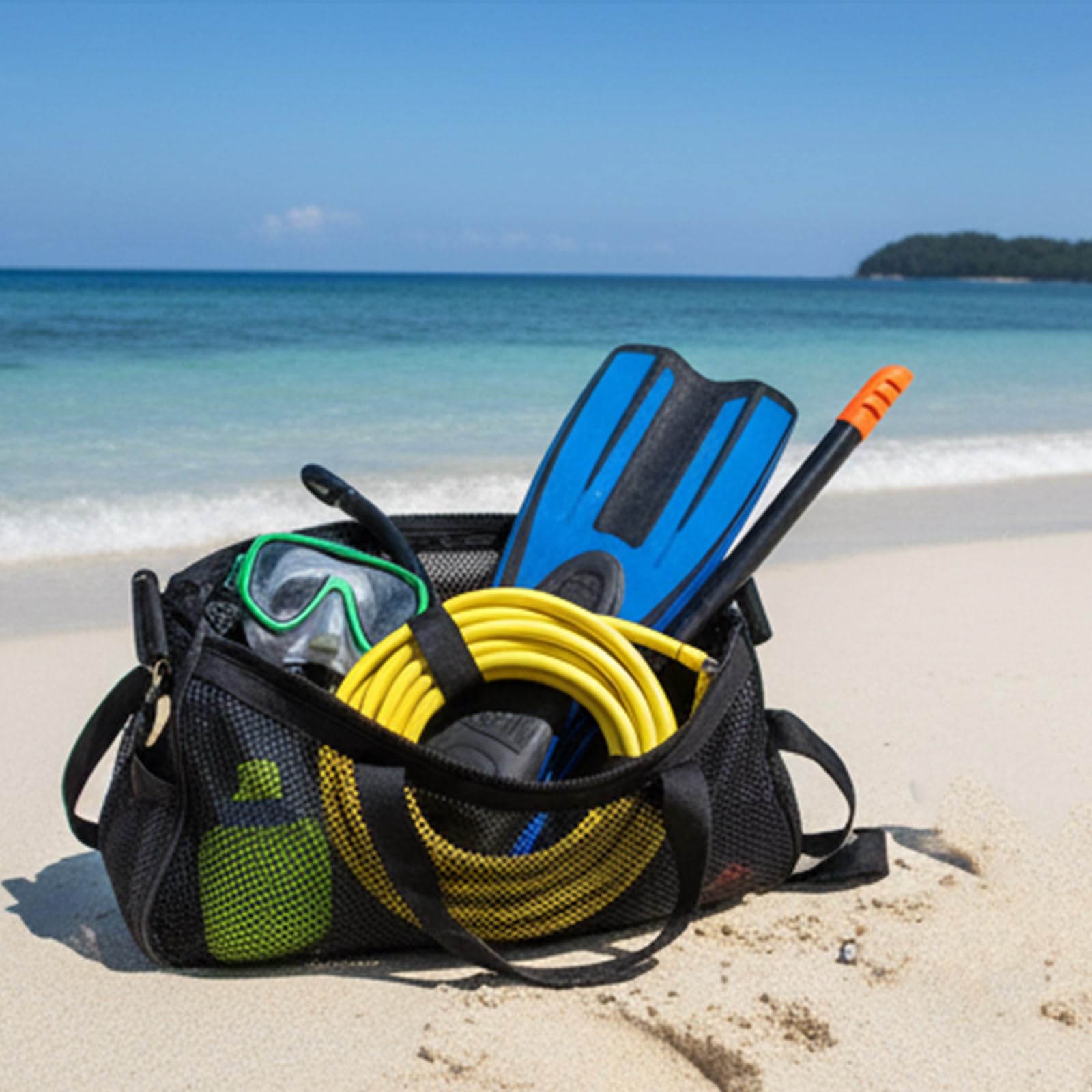 Línea de pesca flotante, tubo de goma de espuma, punta de lanza de acero inoxidable, cuerda de alta resistencia, diseño impermeable para pesca submarina, línea de pesca de agua salada