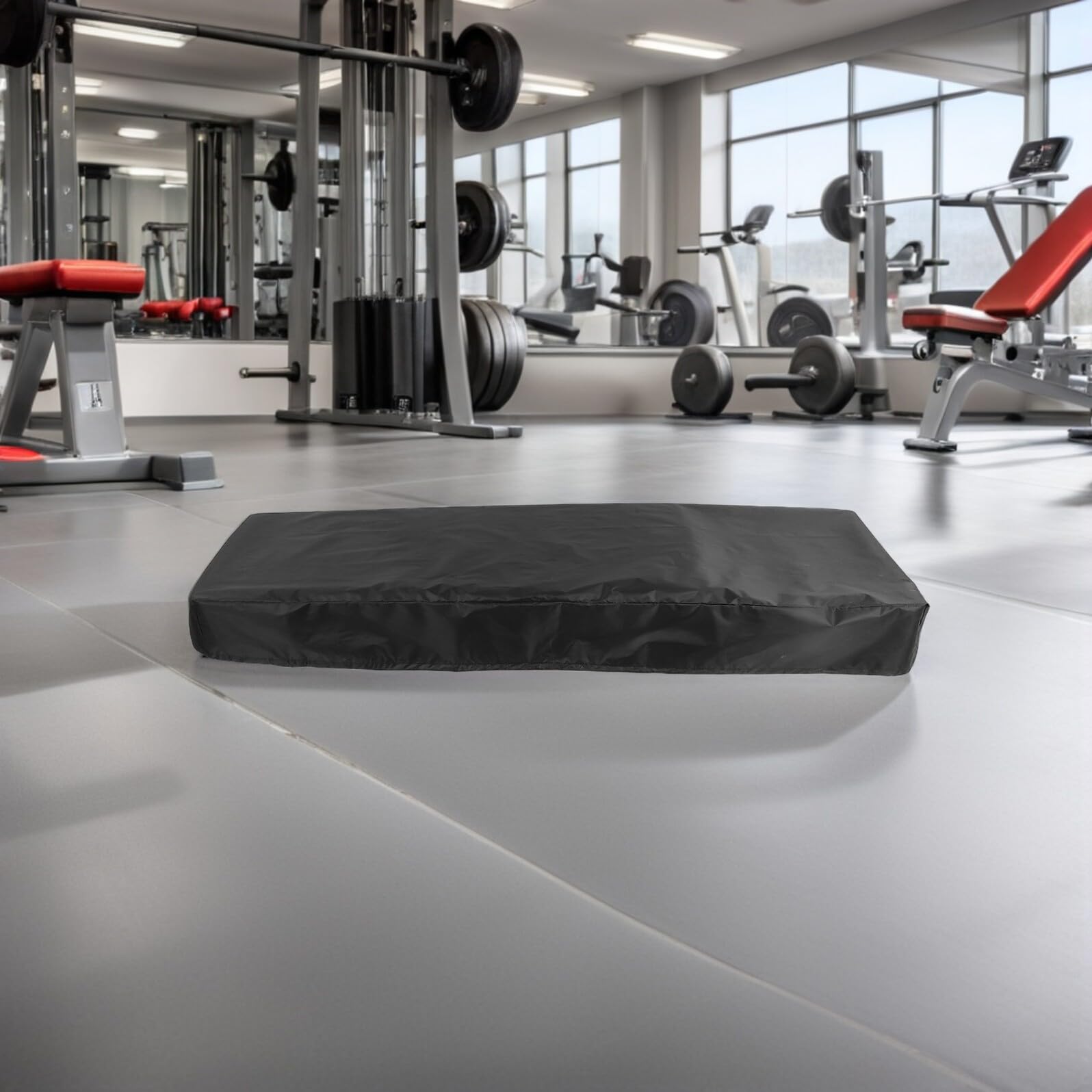 ORFOFE 2 Unidades Funda para Cinta de Correr de Exterior en Tela Oxford Negra Protección Completa y Diseño Fácil de Usar para Equipo de Ejercicio en Casa