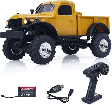 wheelfun UDI 4X4 1/24 RC Rock Crawler UCX2401 2Speed Gearbox Remote Control Off Road Vehicle Metal Chassis Rail Light Brushed Motor RTR