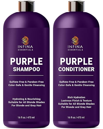 Purple Shampoo and Conditioner Set 16 fl oz Each