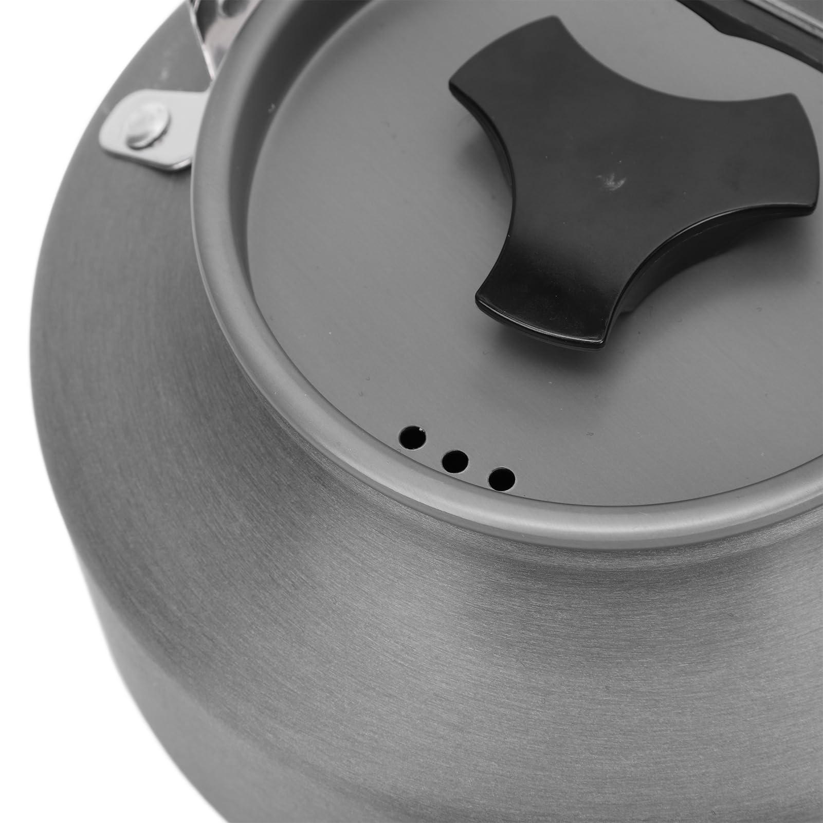 Czajnik 1,1 L Czajniczek, Przenośny Kempingowy Dzbanek do Kawy Czajnik Kempingowy ze Stopu Aluminium, żaroodporny Kompaktowy Czajnik do Herbaty na płytę kuchenną Piesze Wycieczki