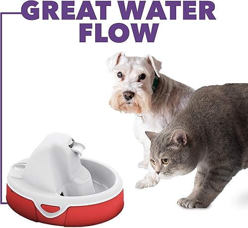 Miniatura 5 de AMICUS - Fuente de agua Aqua Flow para mascotas - Fuentes para gatos y perros, fuente automática para beber, dispensador de agua para perros y gatos