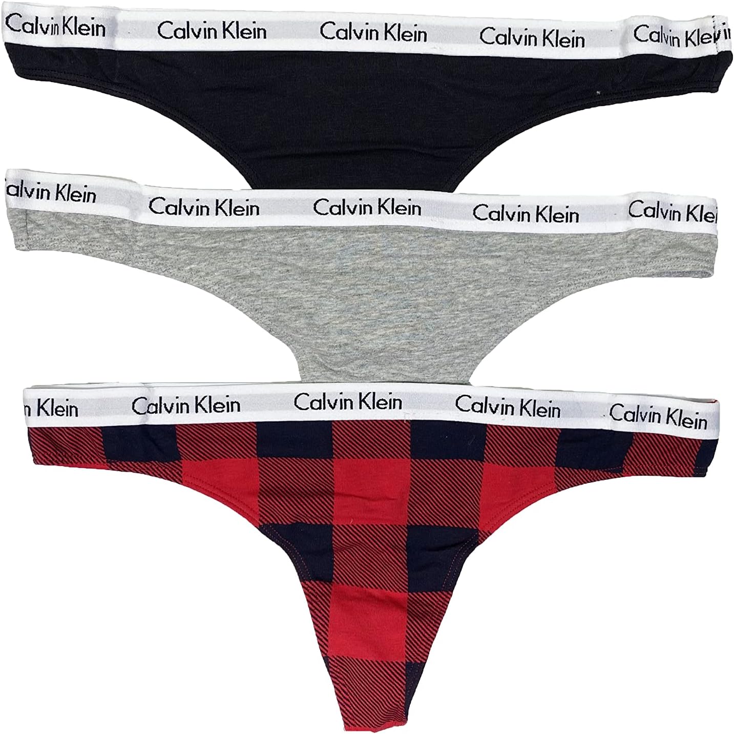 Calvin Klein Women's 3 Pack Carousel Thong Panty