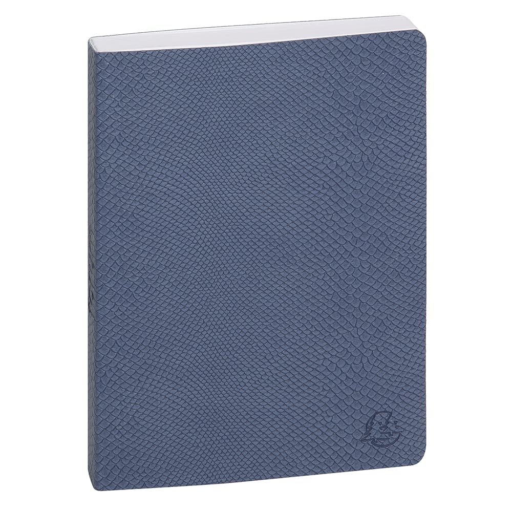 Exacompta - 1804122E - Forum Kaa Daily Diary - Synthetic Python Cover - 12 x 17 cm - August 2023 to July 2024 - Blue