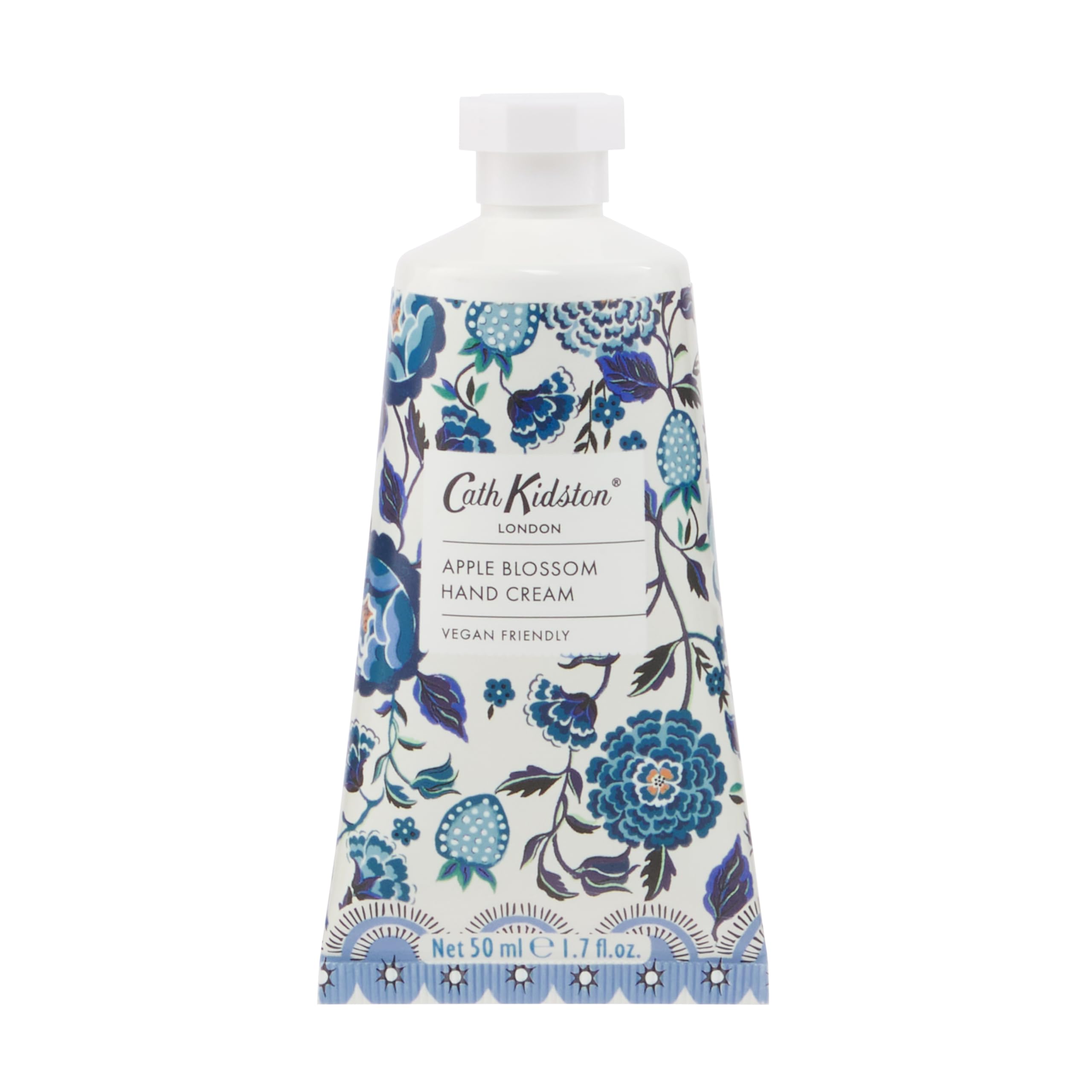 Cath Kidston Hand Cream 50ml, Shea Butter Hand Moisturiser, Apple Blossom Fragrance, Pocket and Travel Size, Vegan and Cruelty Friendly, Beauty Gift For Her