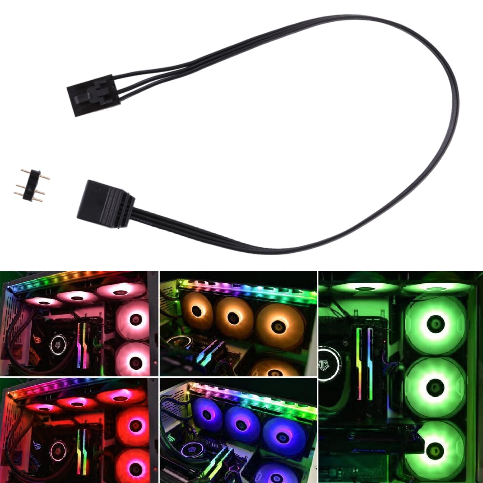 Amazon.com: Vacatga for Corsair RGB to Standard ARGB 4-Pin 5V