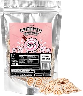 Chiramen Narutomaki Dried Fish Cake - Authentic Japanese Ramen Topping with Pink Swirls, Umami Flavor & Chewy Texture